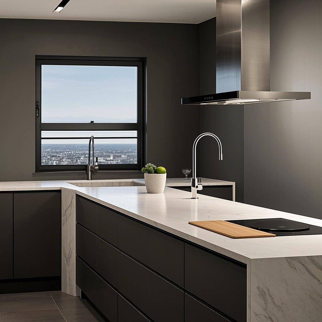 人造大理石厨房台面系列产品-Kangyi artificial marble