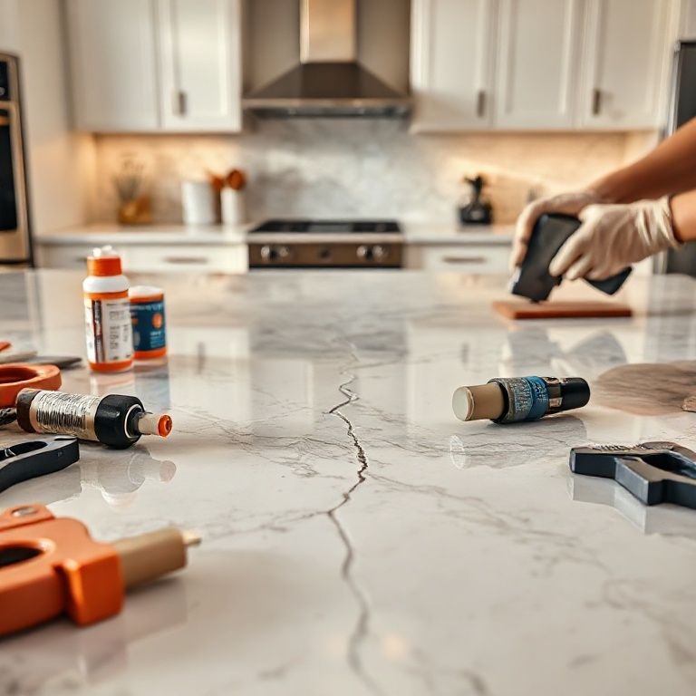 人造大理石橱柜面裂缝怎么办，人造大理石的橱柜-Kangyi artificial marble